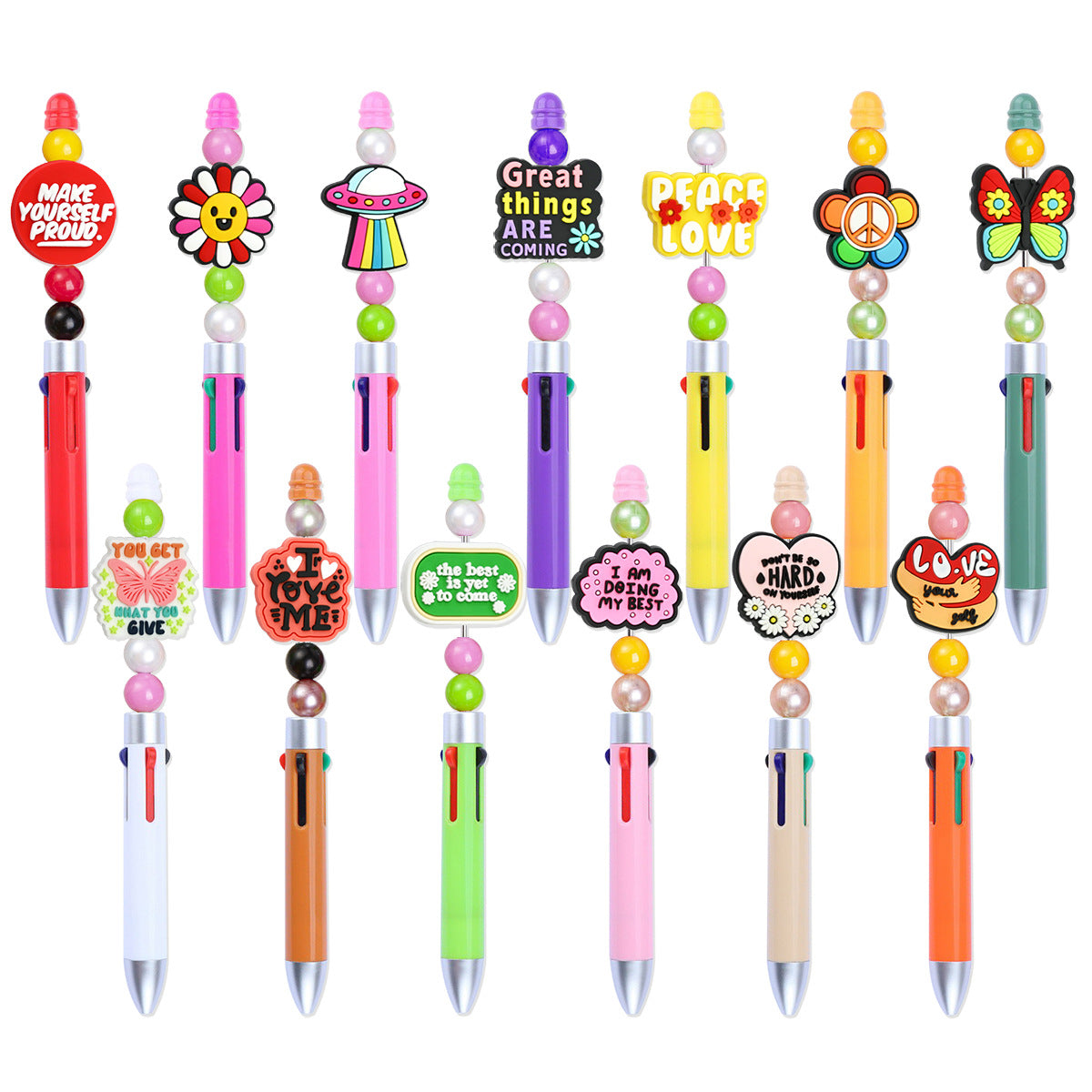 Wholesale  Random 100pcs/pack  Cartoon soft rubber beads